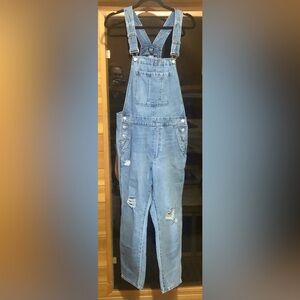 GAP Classic Distressed Denim Overalls